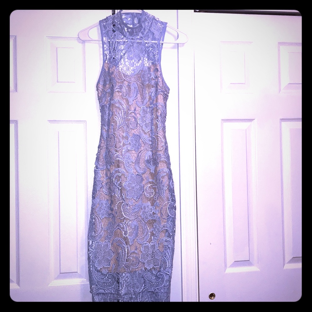 Baby blue dress